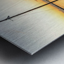 Sailing boats coming back into the harbour during scenic sunset at the Baltic Sea in Northern Germany Metal print