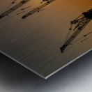 Harbor Silhouette  Metal print