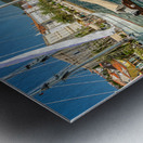 Luxurious sailing yacht in the harbour of Mali on the island of Losinj in the Adriatic Sea Croatia Metal print