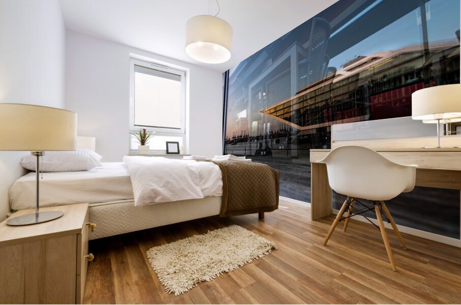 Dockland Reflection Mural print