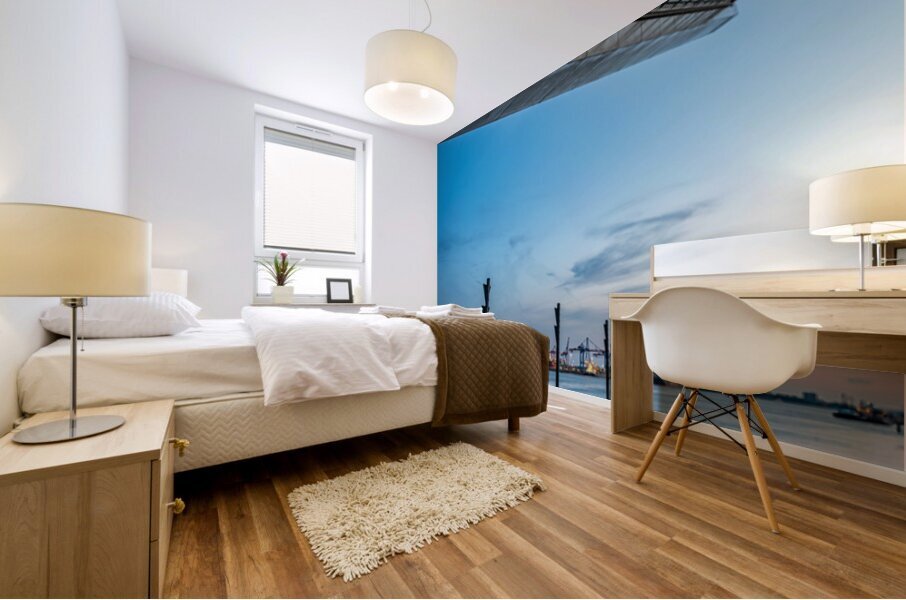 Dockland Upside Down  Mural print