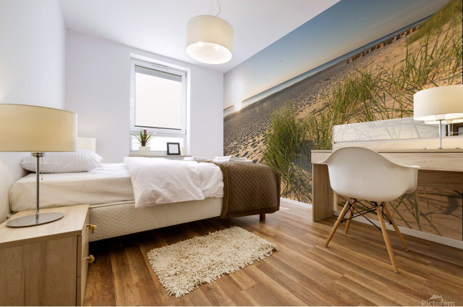 Sunset at the Beach Mural print