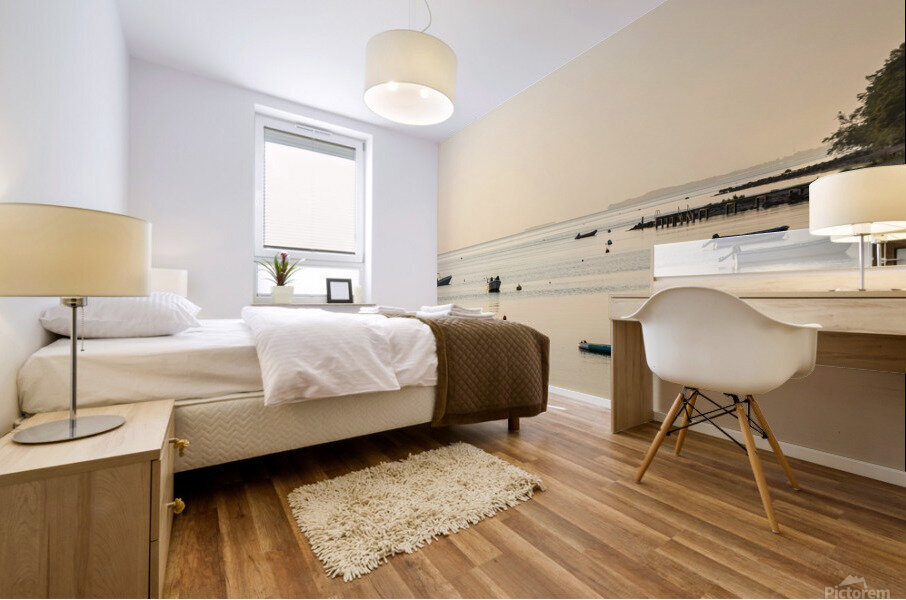 Sunrise over the Baltic Sea Mural print