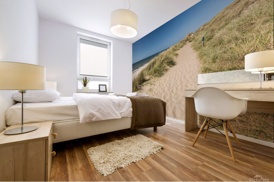 Hiking in the Dunes Mural print