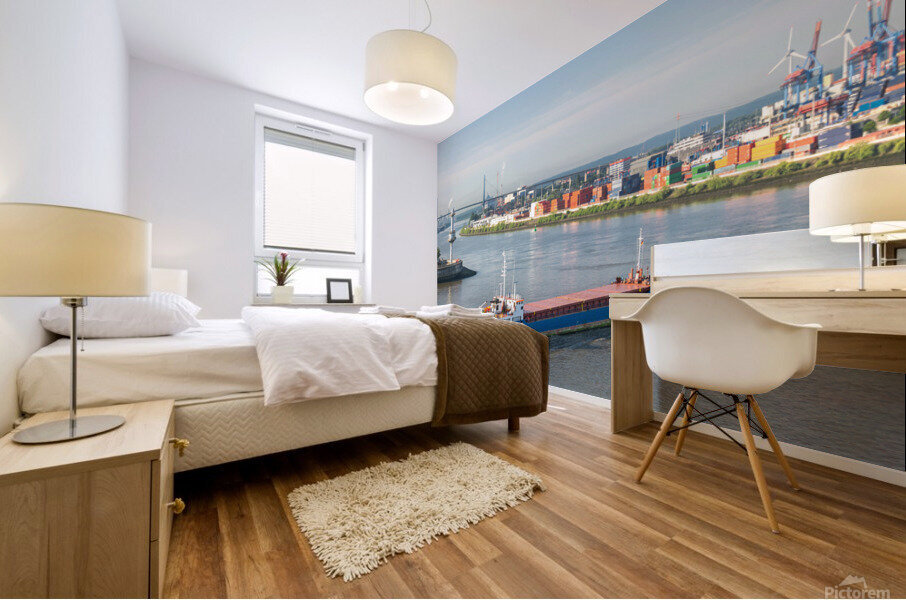 Harbor Panorama Mural print