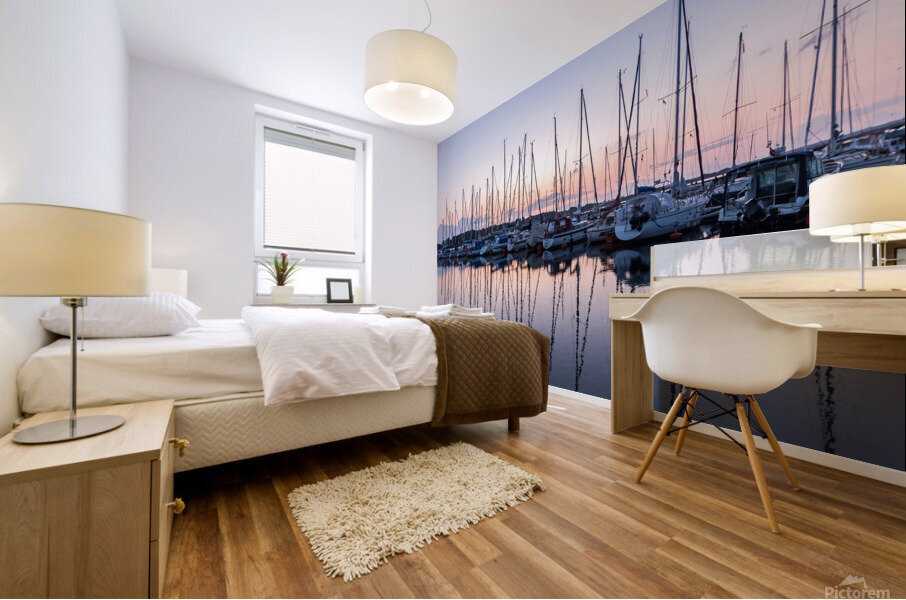 Sailing Reflection Mural print