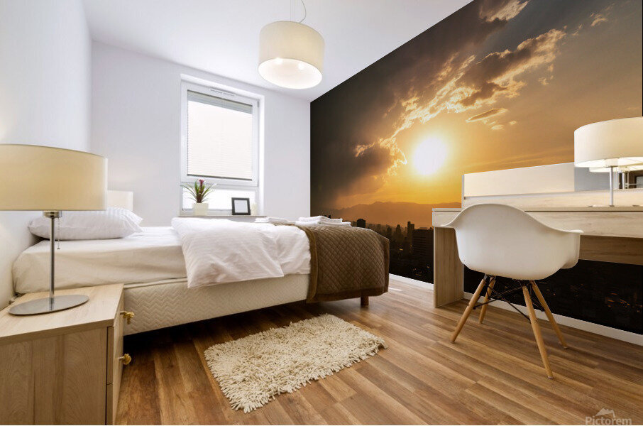 Mexico City Sunset Mural print