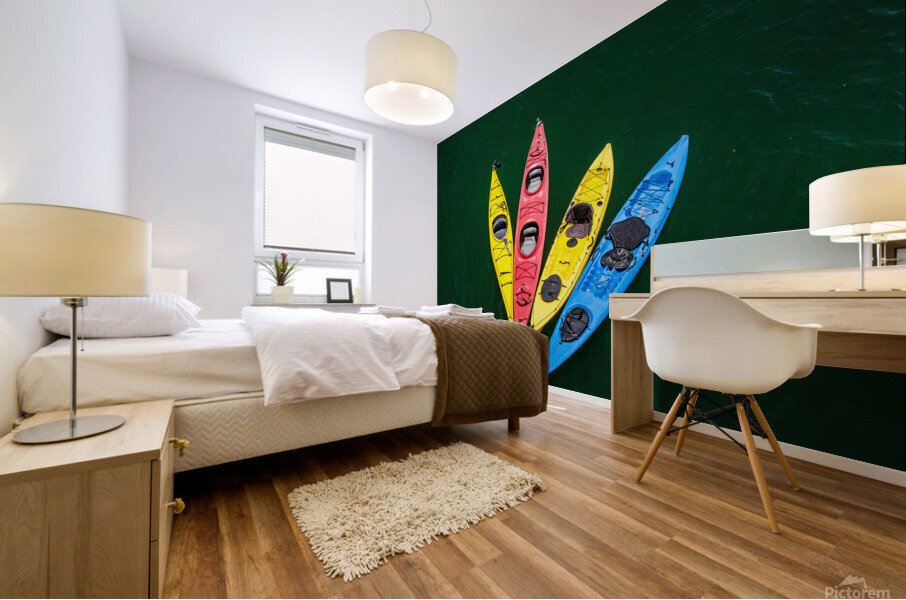 Kayaks Mural print