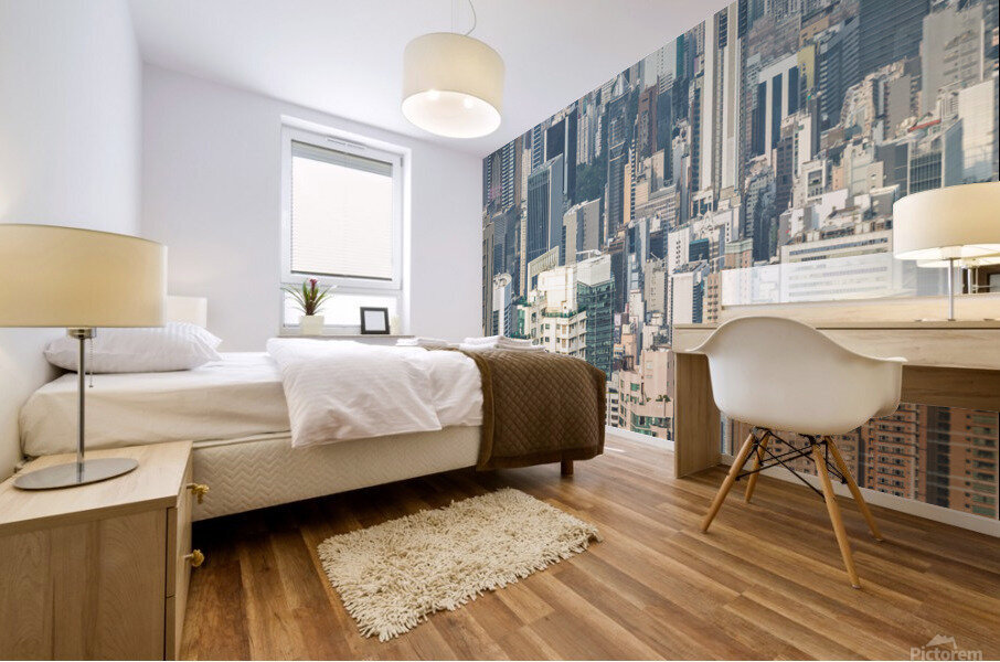 Vertical Hongkong Mural print