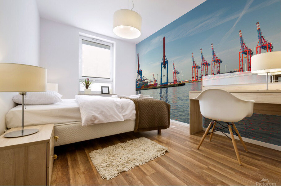 Harbor Geometry Mural print