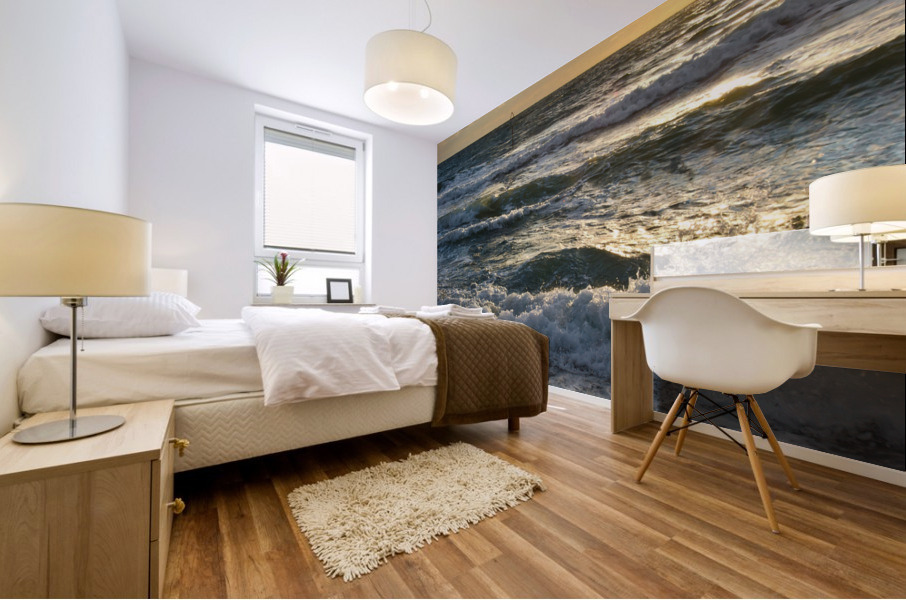 Breakwater Sundown Mural print