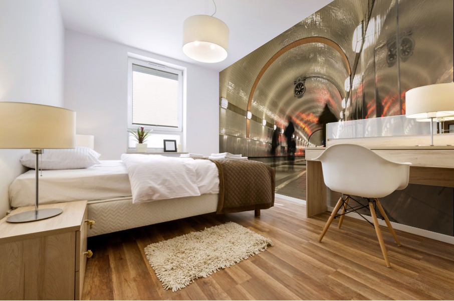 Elbtunnel Mural print