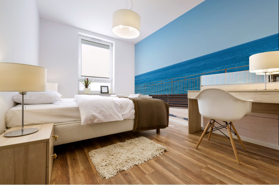 Ocean Bench Mural print