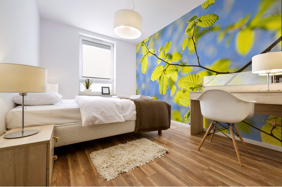 Spring Leaves Mural print