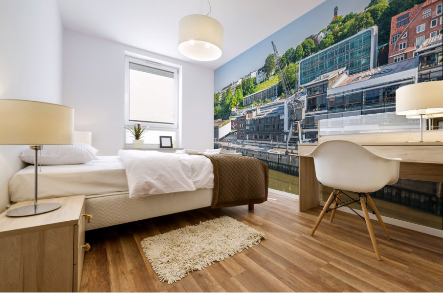 Hamburg Waterfront Mural print