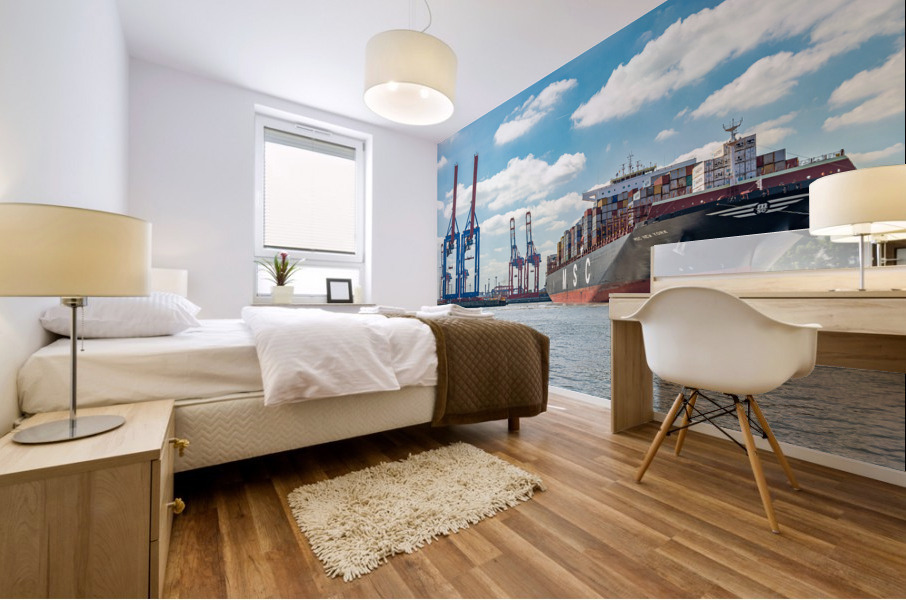 Hamburg Harbor Mural print