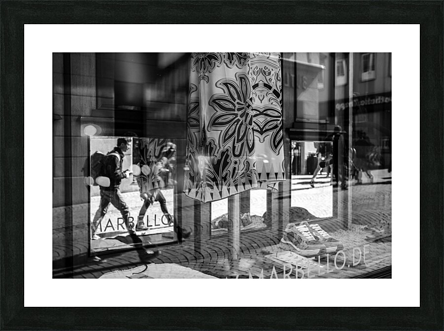 Window Shopping Picture Frame print