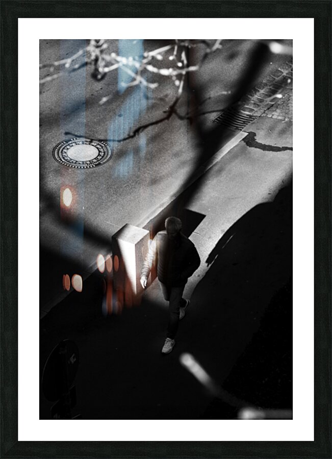 Shadow Man Picture Frame print