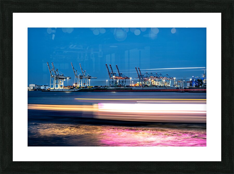 Dockland Ferry Ghost Picture Frame print