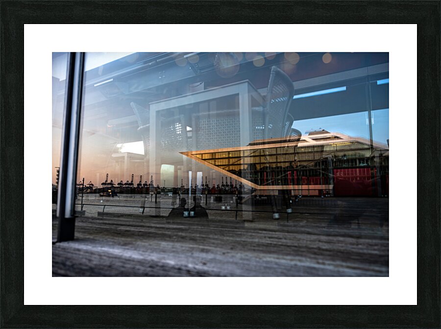 Dockland Reflection Picture Frame print