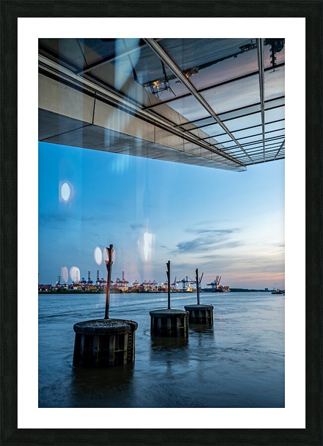Dockland Upside Down  Picture Frame print