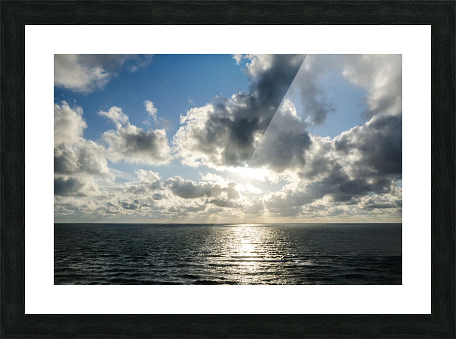 Silver Sunset Picture Frame print