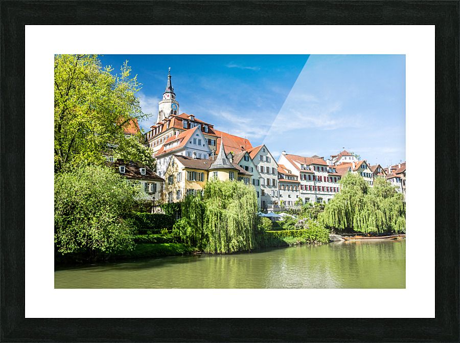River Town Picture Frame print