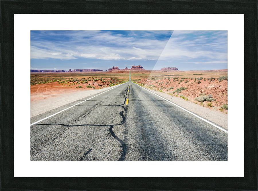 Desert Road Picture Frame print
