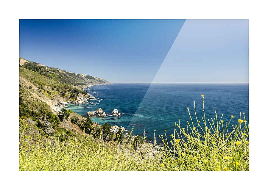 Pacific Bay Picture Frame print