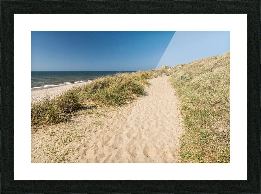 Hiking in the Dunes Picture Frame print