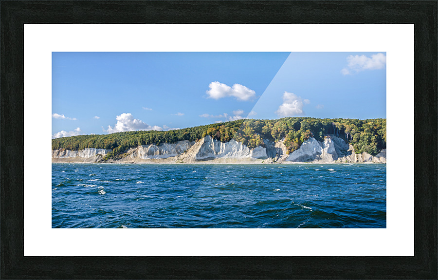 Chalk Cliff Picture Frame print