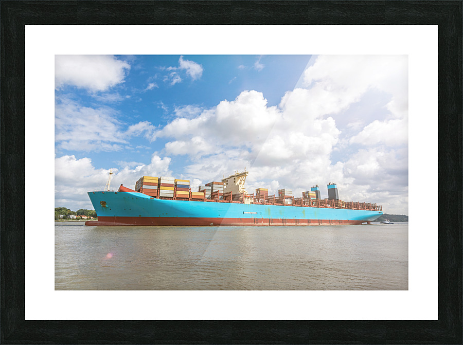Container Vessel Picture Frame print
