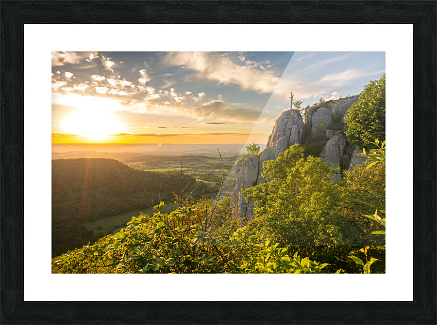 Cliff Ledge Picture Frame print