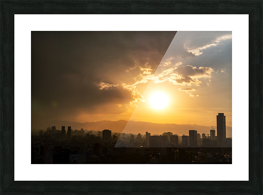 Mexico City Sunset Picture Frame print