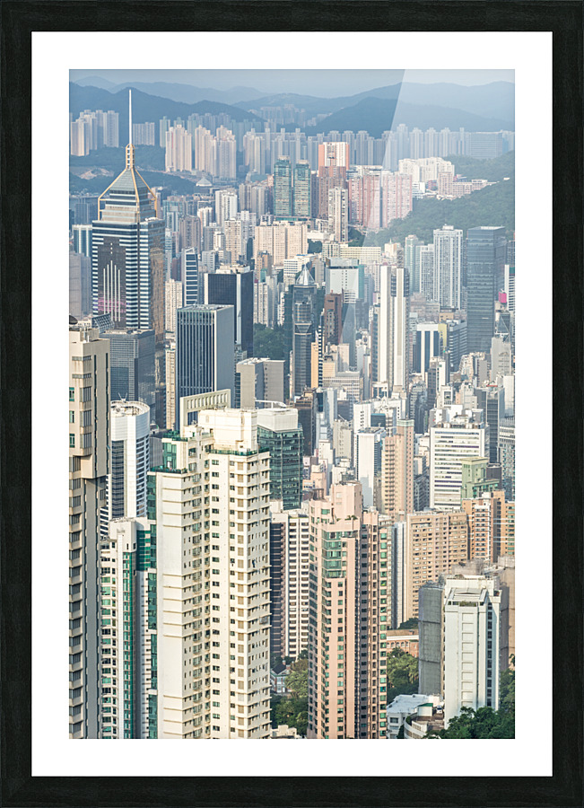 Vertical Hongkong Picture Frame print
