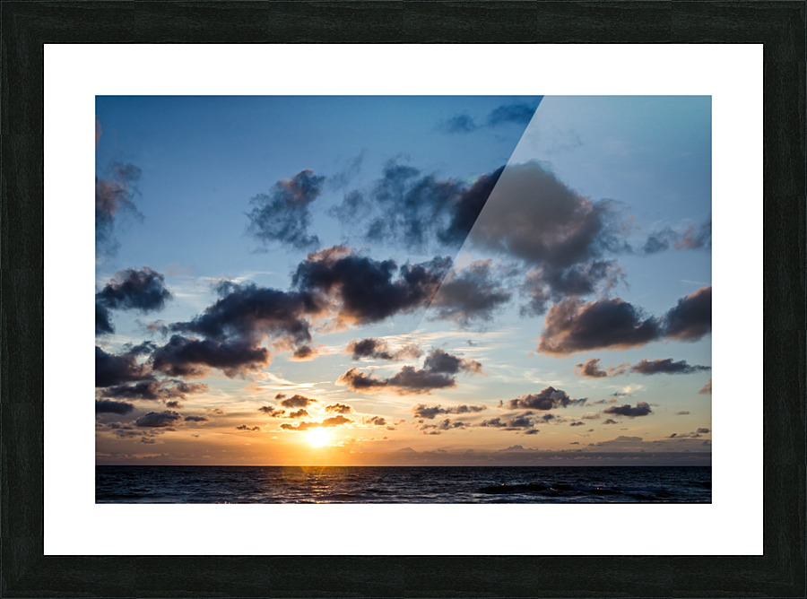 Black Cloud Sunset Picture Frame print