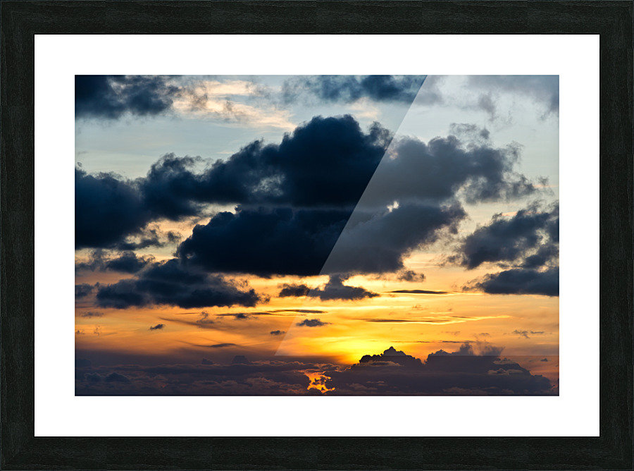 Colorful Sunset Picture Frame print