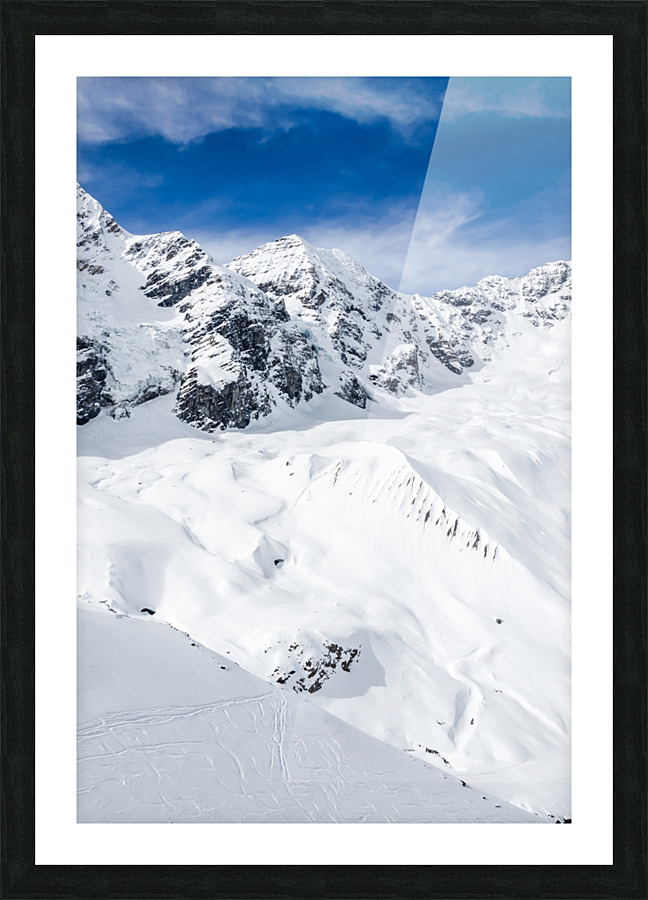 Vertical Glacier Picture Frame print