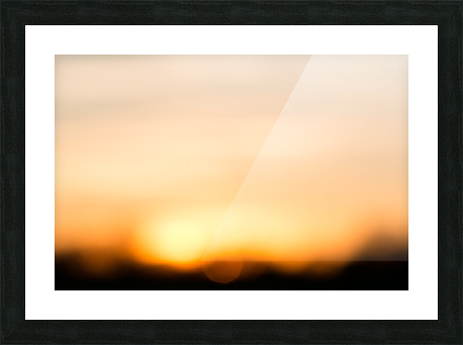 Sunset Bokeh Picture Frame print