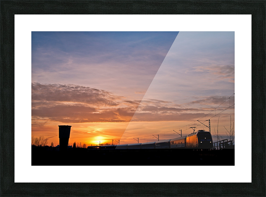 Evening Train Picture Frame print