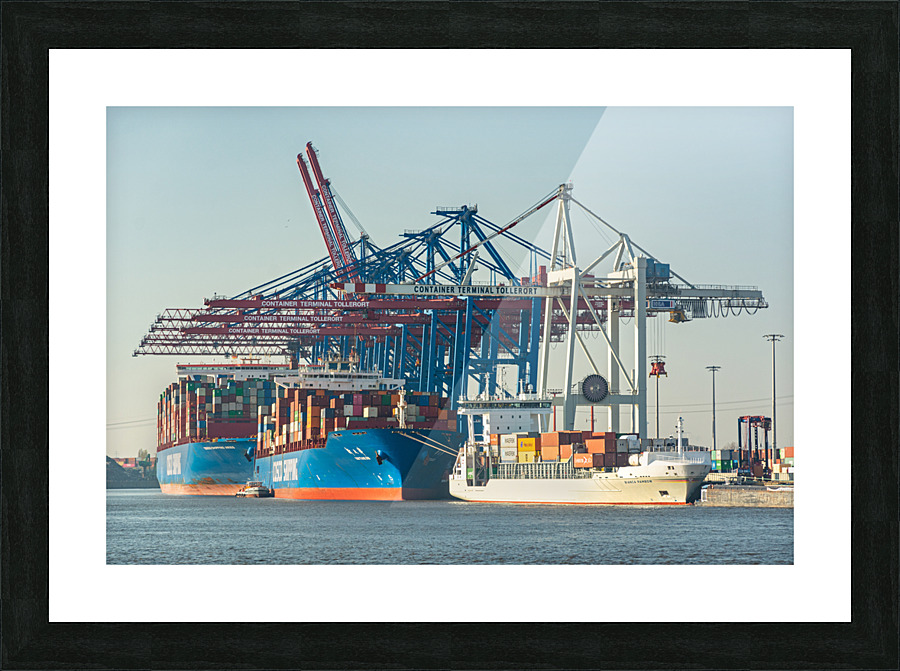 Tollerort Container Terminal Picture Frame print