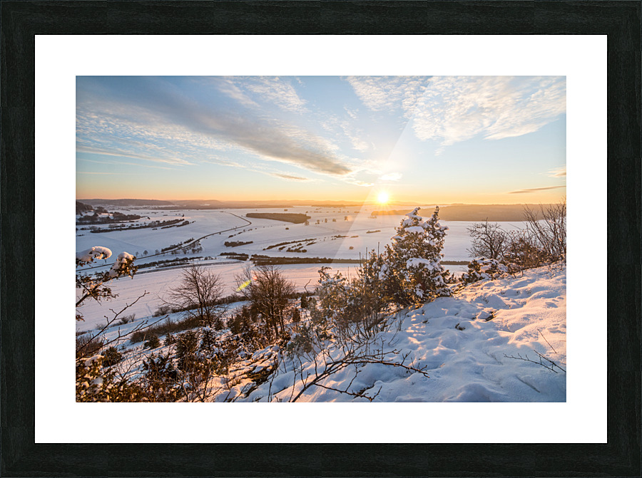 Snowy Winter Landscape Picture Frame print