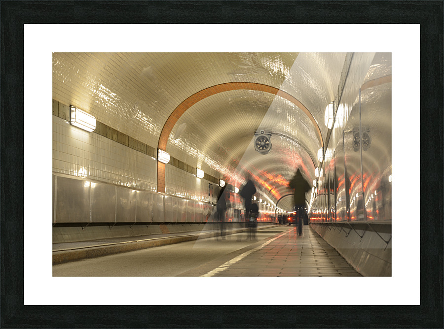 Elbtunnel Picture Frame print