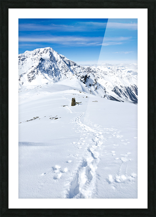 Ski Tour Picture Frame print