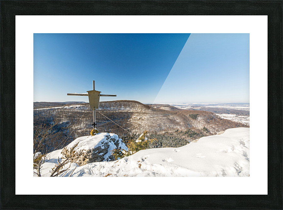 Summit Cross Picture Frame print