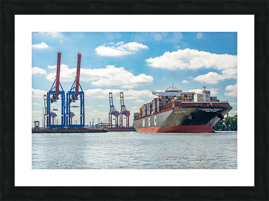 Hamburg Harbor Picture Frame print