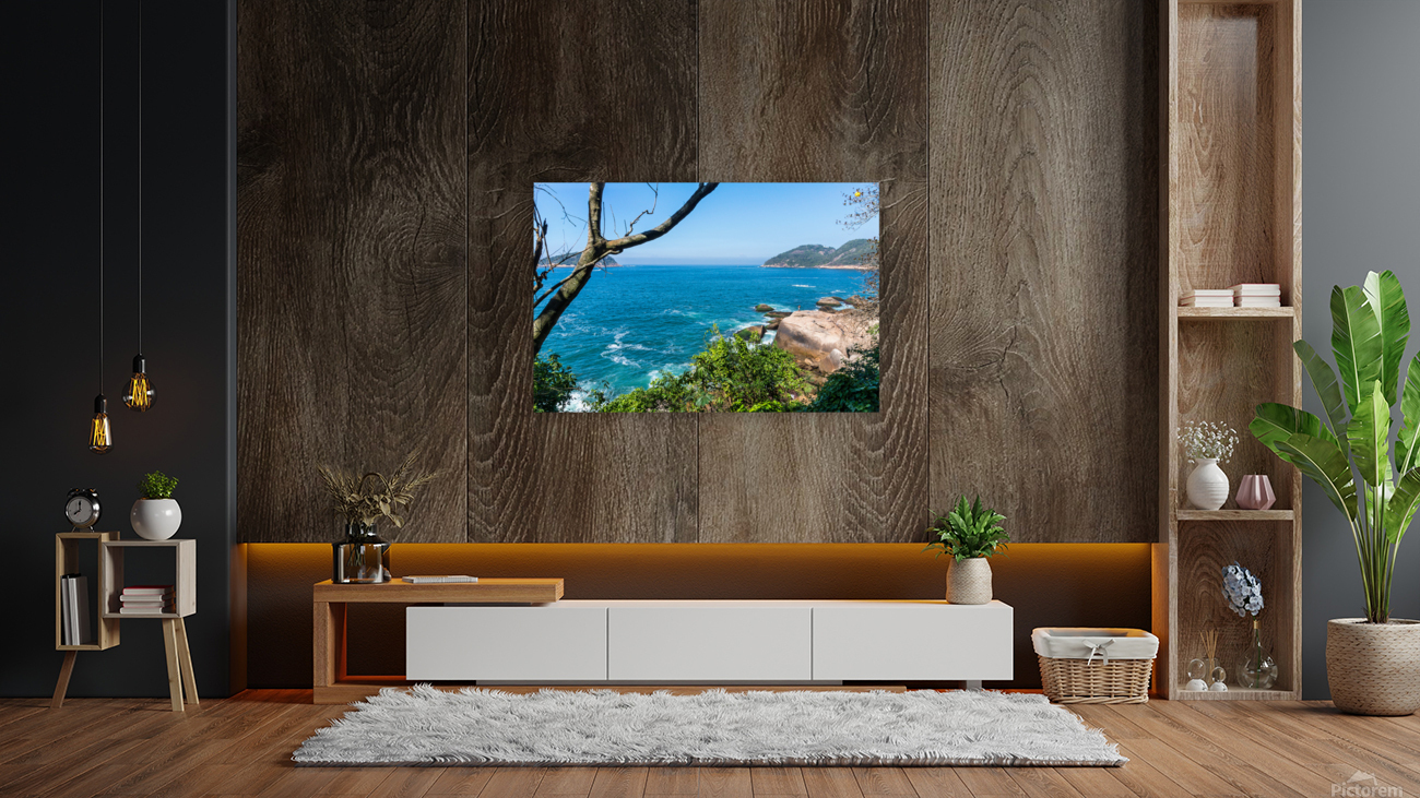 Lonely Fisherman in Rio de Janeiro Reproduction