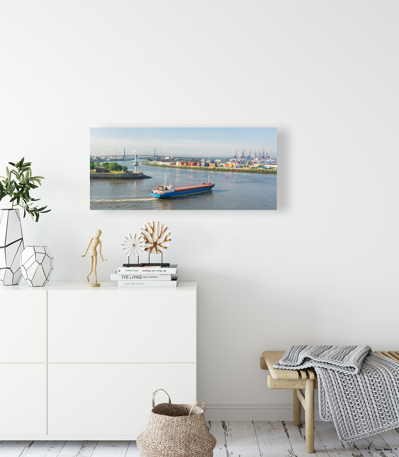 Harbor Panorama Reproduction