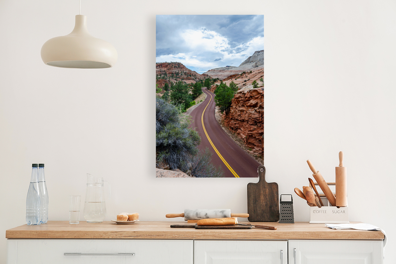 Curvy Desert Road Reproduction