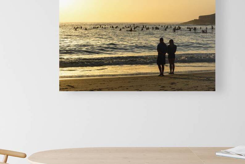 Sunrise at Copacabana Beach in Rio de Janeiro by caladoart
